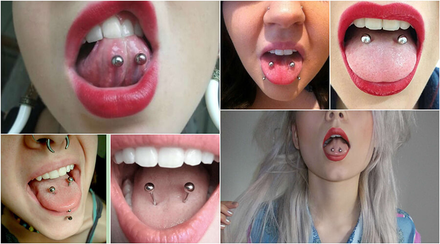 Tipos de piercing Venom en la lengua