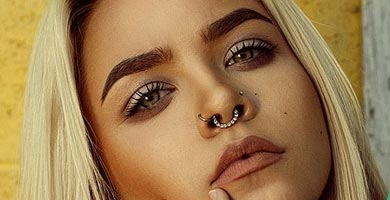 Piercing en la nariz llamado Septum