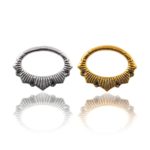 Aro acero quirúrgico 316L cierre bisagra Nucifera en Tienda Online Piercing y Dilataciones - septum daith
