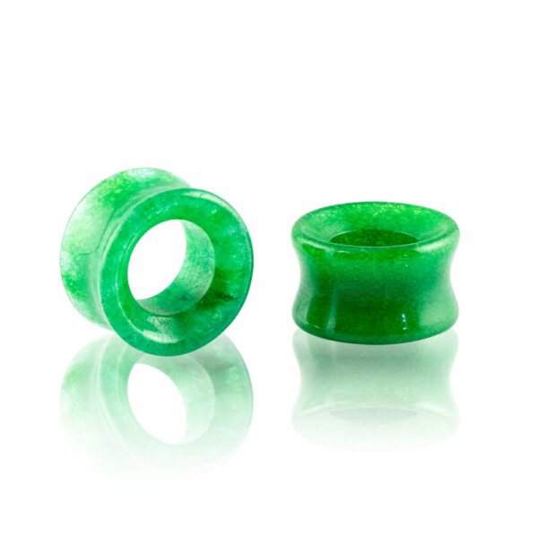 Dilatación piedra Jade Tunnel para oreja en tienda Online Piercings y Dilataciones