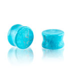 Dilatación piedra turquesa plug para oreja en tienda Online Piercings y Dilataciones