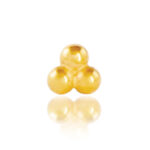 Top de acero quirúrgico 316L con forma de tres bolas. Color dorado