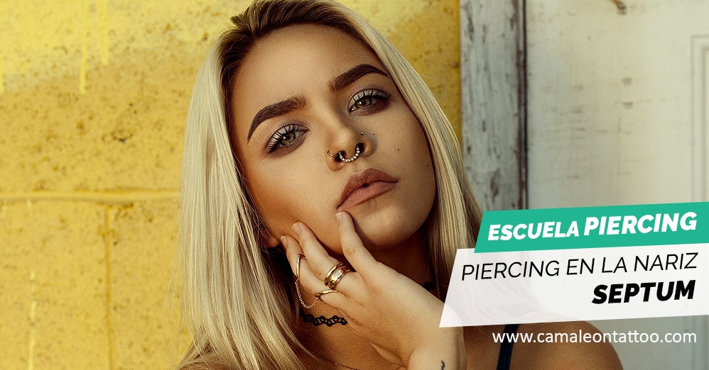 Piercing en la nariz: septum 