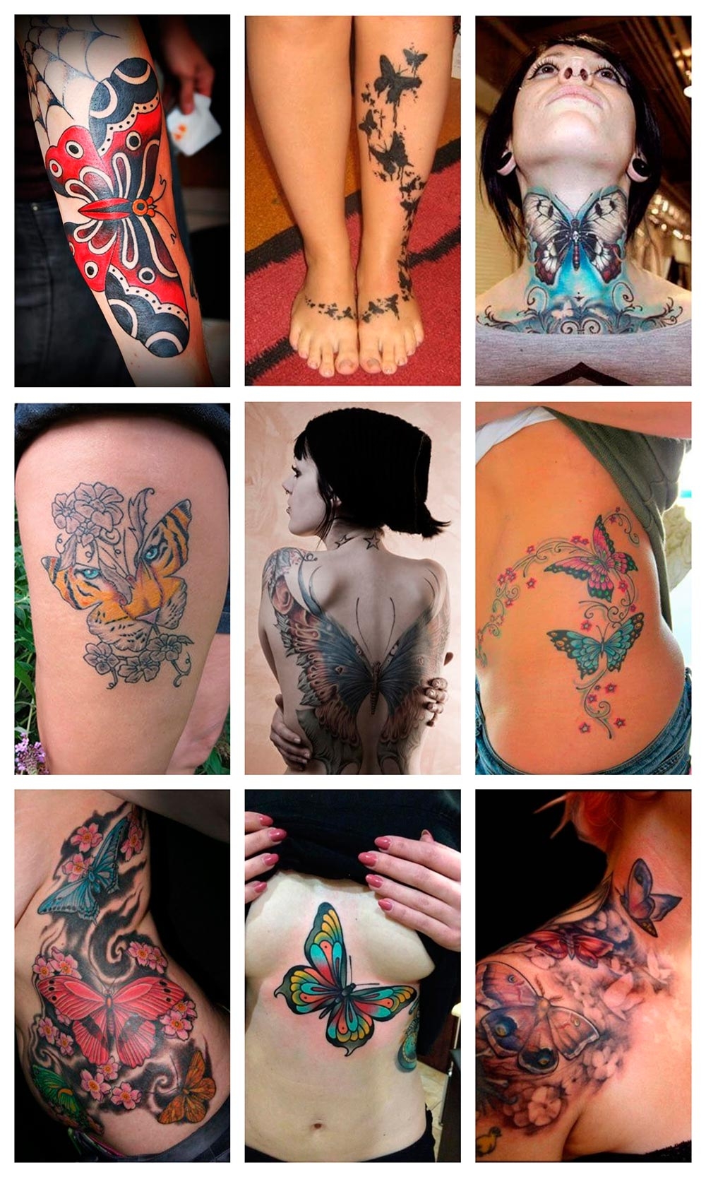 Los tatuajes más sorprendes y llamativos de mariposas