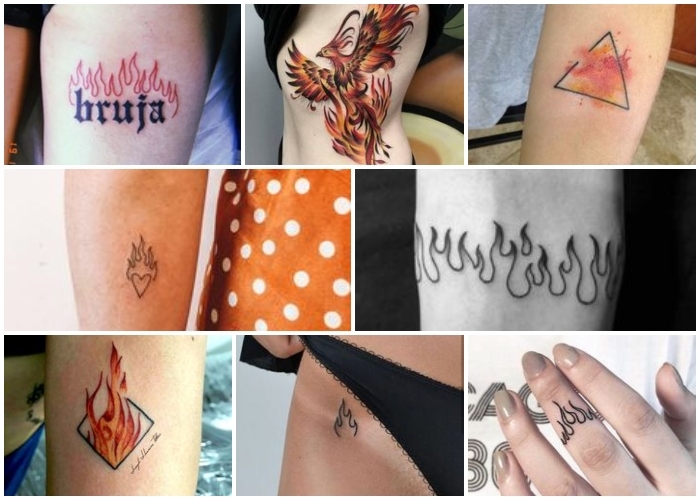 Tatuajes de fuego y llamas: ideas y significado