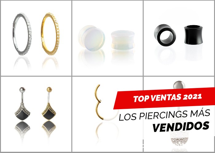 Top ventas 2021 - Los piercings más vendidos de la tienda online