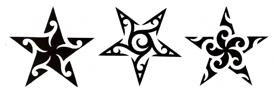 Ideas para tatuajes de estrellas tribales