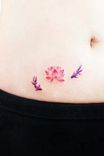 ideas de tatuaje flor de loto