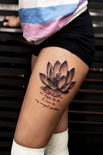 tatuaje lirio de agua