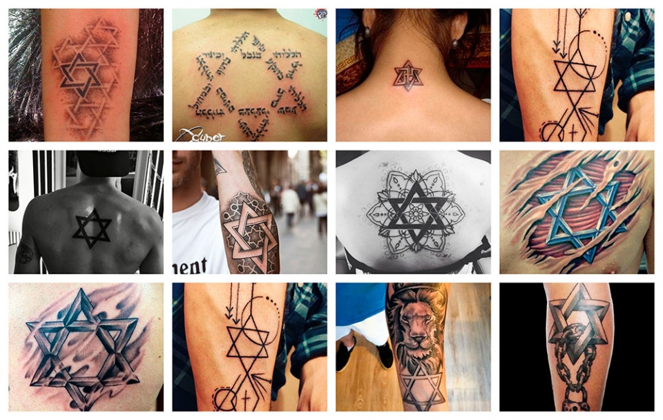 Los mejores tatuajes de la estrella de David en diferentes partes del cuerpo