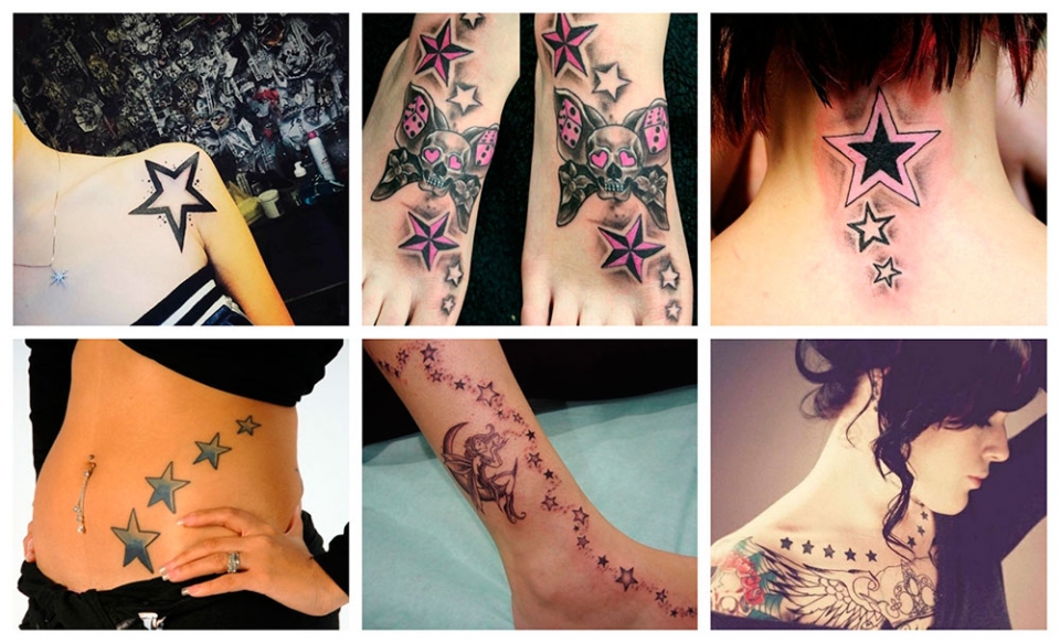 Los mejores tattoos de estrellas en diferentes partes del cuerpo