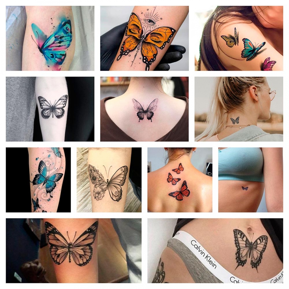 Ideas y ejemplos para hacerse un tatuaje de mariposas- Ejemplos de tatuajes de mariposas para inspiración