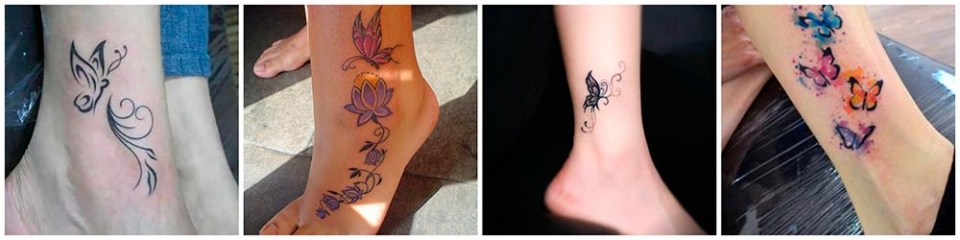 Imagen de tatuajes de mariposas en los hombros