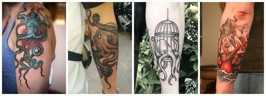 Diseños de tattoos en el brazo y los hombros