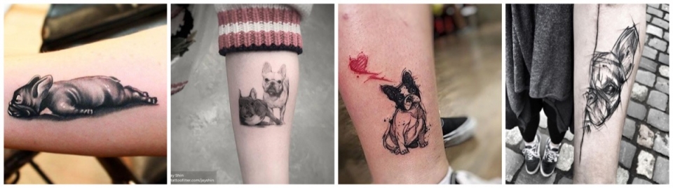 Ejemplos de tataujes de Bulldog Ingles