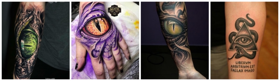 Imágenes de tatuajes de ojos de serpientes