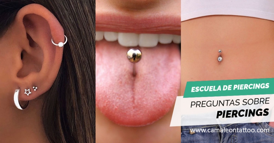 Piercings en diferentes partes del curpo, dudas y preguntas frecuentes