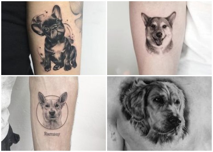 tatuajes de perros realistas