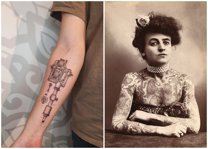 herramientas de tatuajes modernas