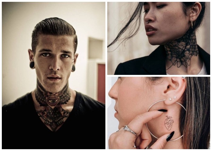 Tatuajes en el cuello y la nuca: ideas y significado