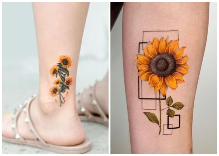 tatuajes de girasoles