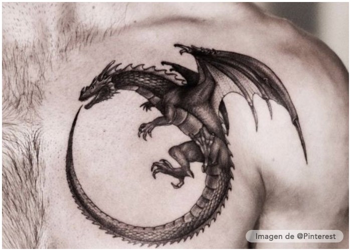 tatuaje dragon europeo