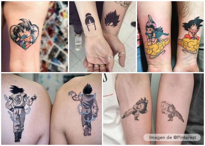 tataujes para parejas dragon ball