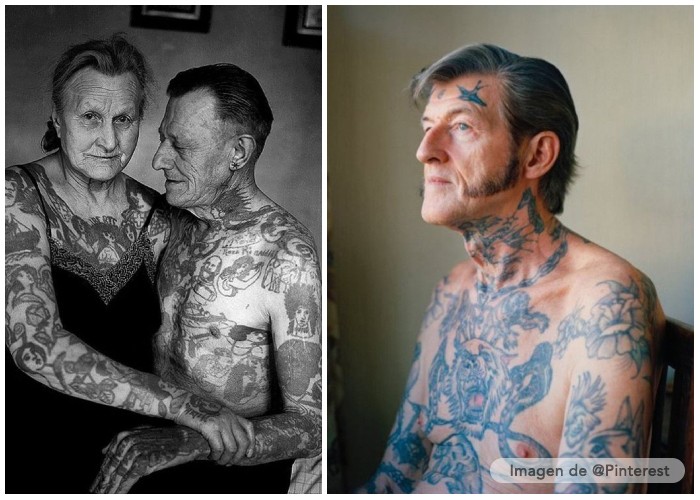 tatuajes en piel envejecida