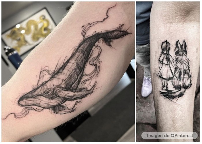 tatuajes tipo boceto o sketch