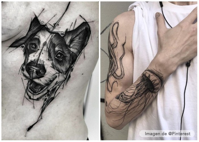 tatuajes tecnica sketch