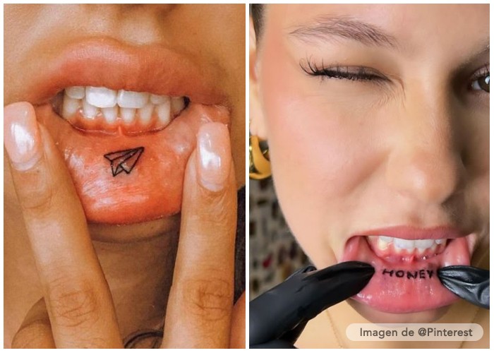 tatuajes en la boca