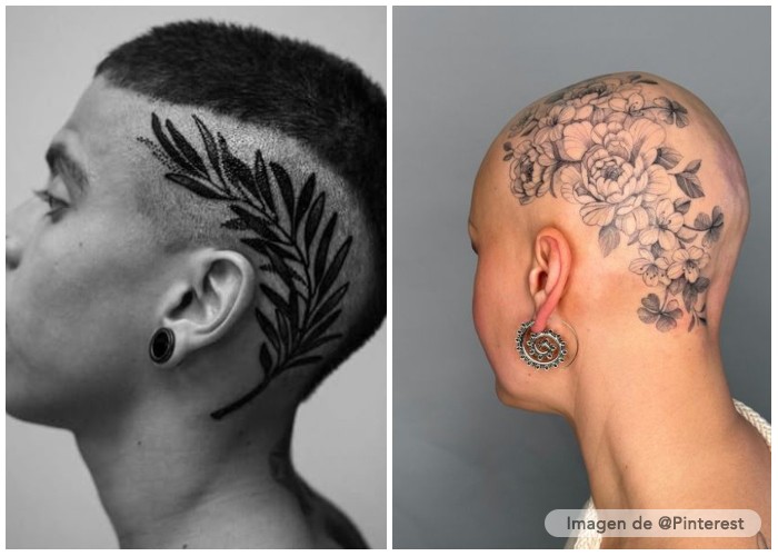 tatuajes en la cabeza