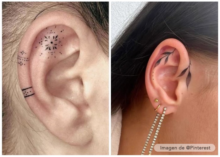 tatuajes en las orejas