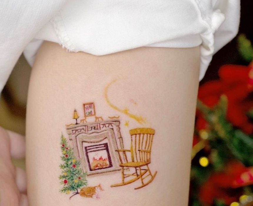 tatuaje de navidad
